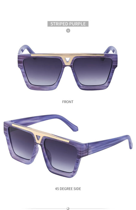 2022 New Box Sunglasses Punk Large Frame Sunglasses