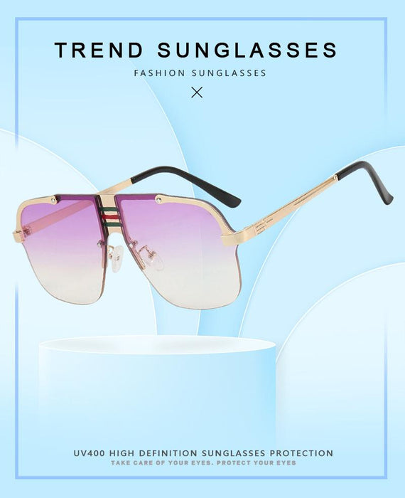 Square large frame sunglasses