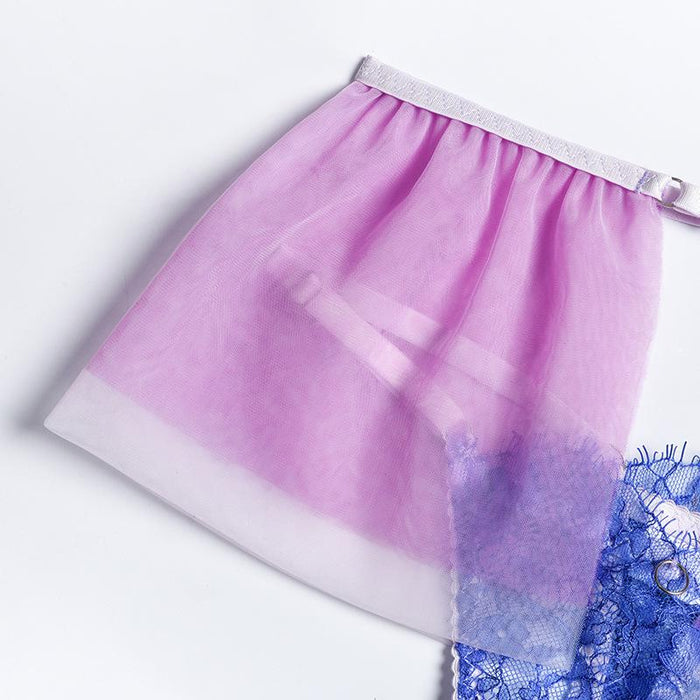 Women Lace Stitching Underwear Sexy Lingerie Set