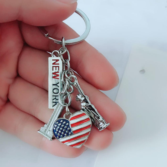 Double Sided 3D Souvenir Love Keychain