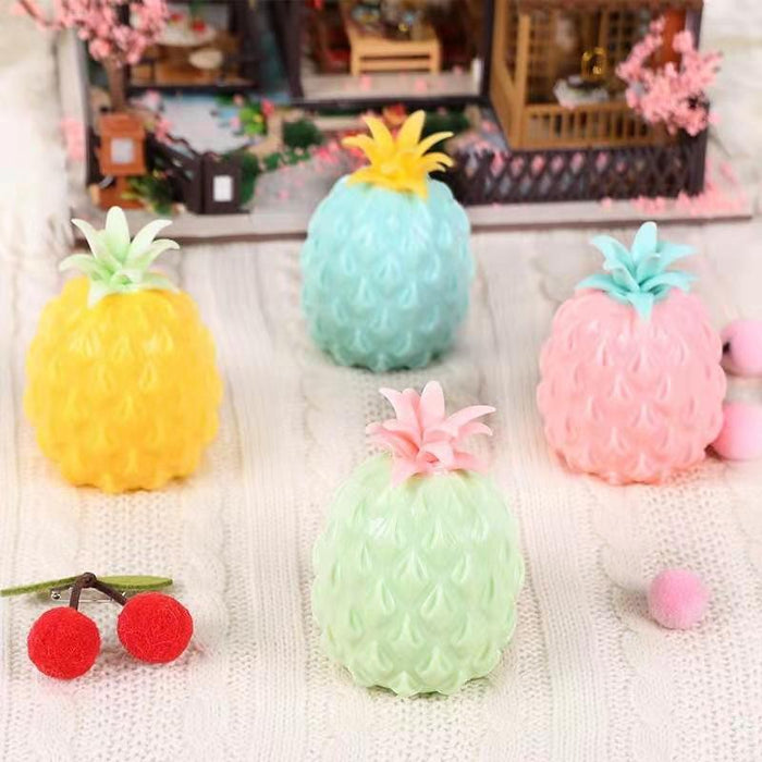 New Cheap Flour Pineapple Relief Stress Balls Fidget Toys Squeeze Fruit Anti Stress Decompression for Kids Antistress Children