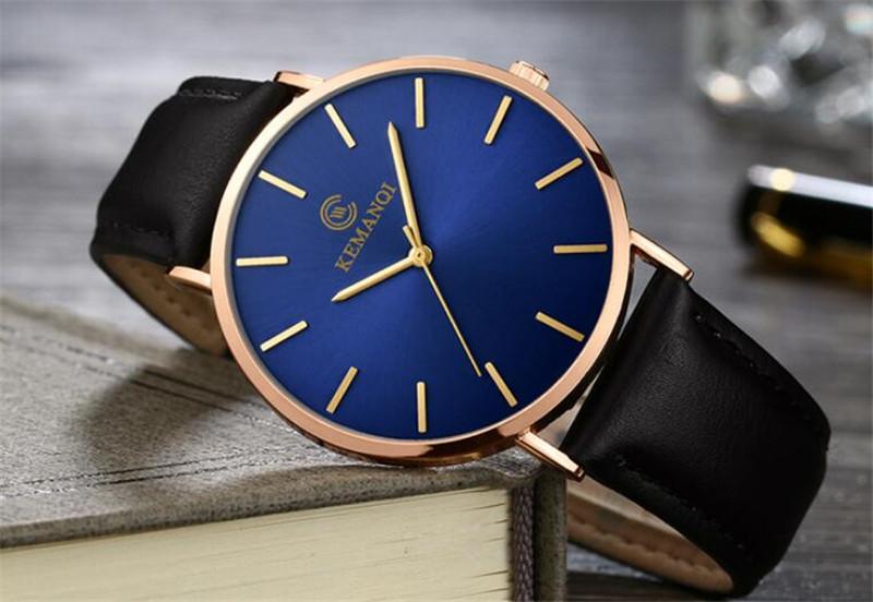 6.5mm Ultra-thin Watch Men's Elegant Fashion  Simple Business Quartz Watches