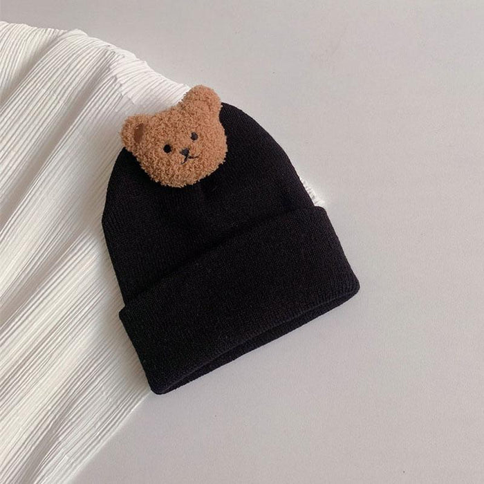 Cartoon Bear Toddler Soft Cute Winter Warm Hat
