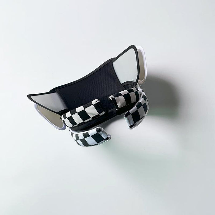 Summer Checkerboard Plaid Children's Wide-brimmed Sun Hat