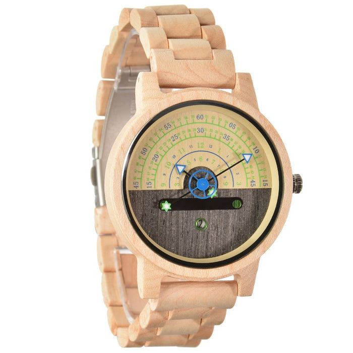 New Leisure Personality Trend Black Technology Concept Wooden Watch