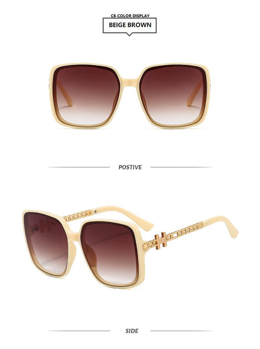 Large frame square Sunglasses