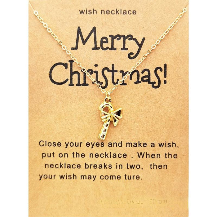 Vintage Charm Christmas Pendant Necklace