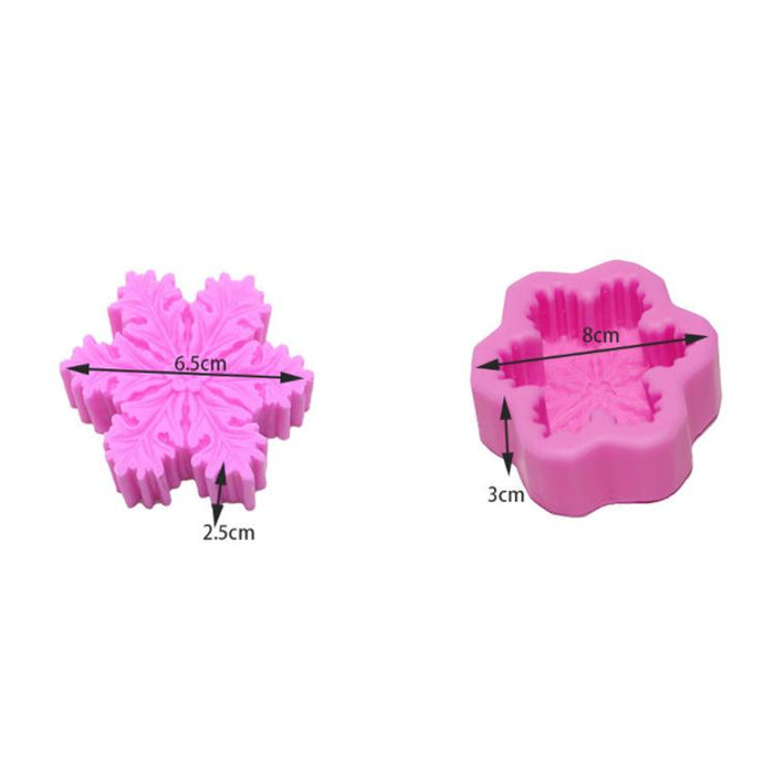 Christmas Snowflake Handmade Soap Epoxy Candle Mold
