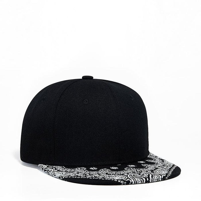 New Flat Brimmed Hat Fashion Printed Baseball Cap