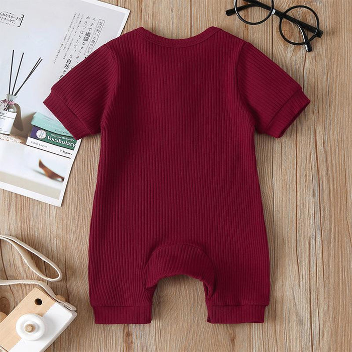 Summer Infant Clothes Solid Jumpsuit
