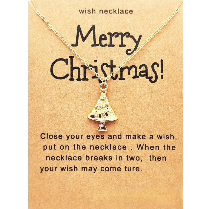 Vintage Charm Christmas Pendant Necklace