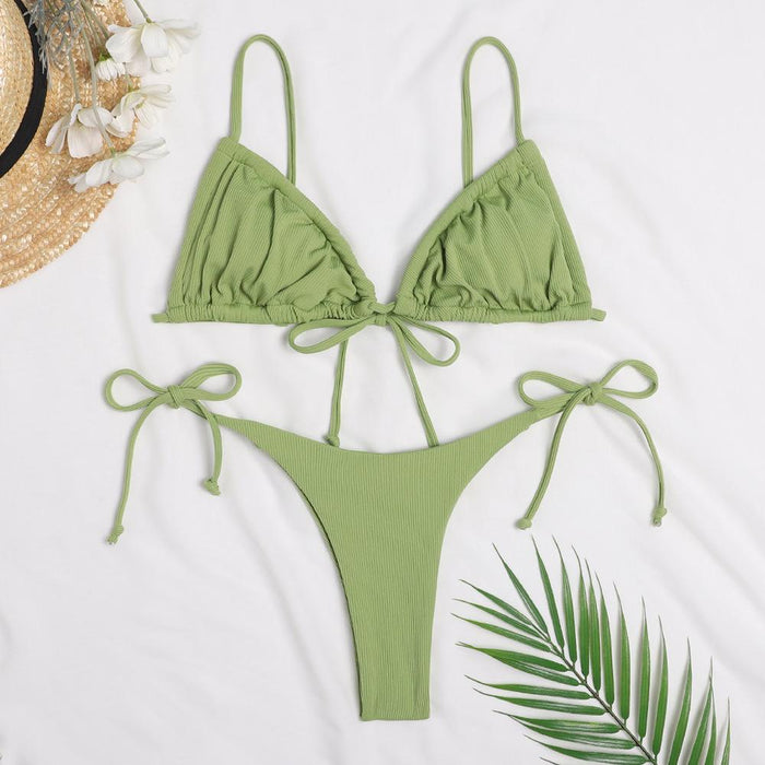 New Sexy Women's Split Solid Bikini