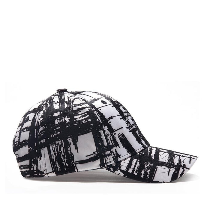 New Baseball Cap Black and White Mesh Sunshade Hat