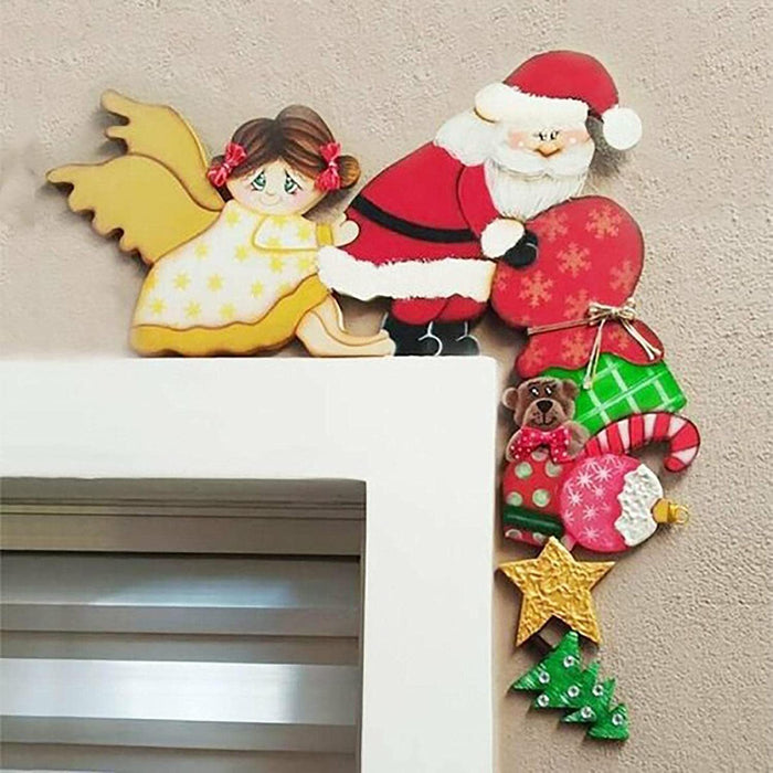 2022 Wooden Christmas Door Hanging Oranments