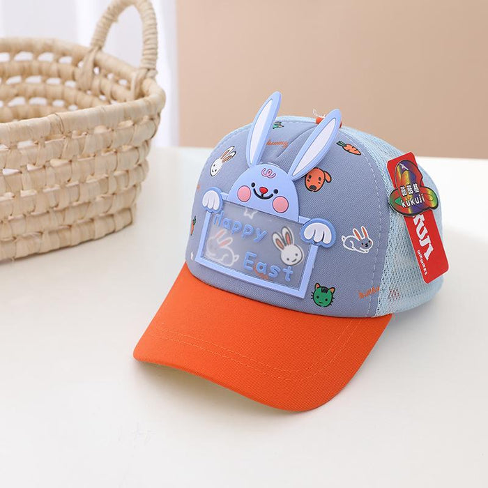 Summer Cute Bunny Children's Sunshade Net Hat