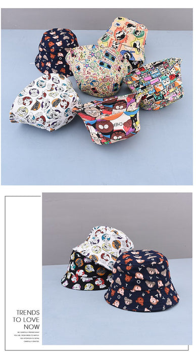 Children's Summer Outdoor Cartoon Printing Sunshade Hat