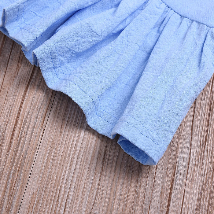 Suspender suit cool solid color girl's clothes
