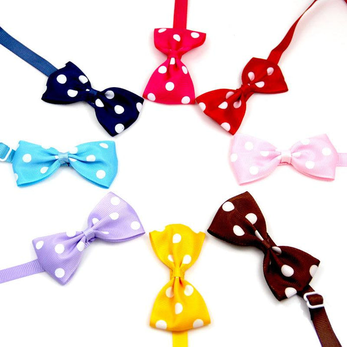 15 Colors into multi-color optional pet bow tie adjustable