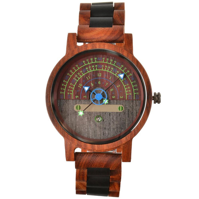 New Leisure Personality Trend Black Technology Concept Wooden Watch
