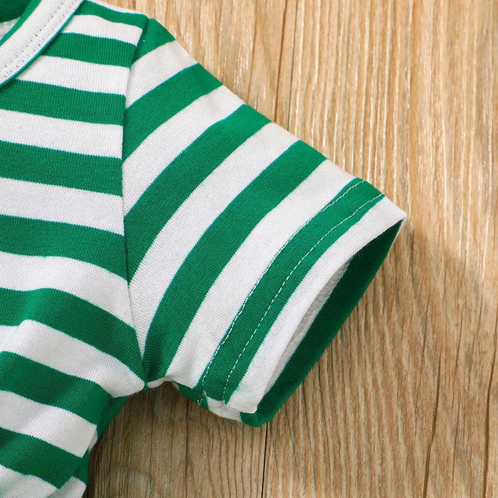 Summer Girls Green Dress Headband Set