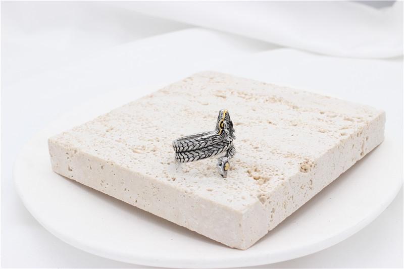 Personality Retro Chinese Dragon Men's Titanium Steel Ring