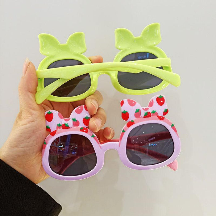 Cute Cartoon Bow Silicone Frame Children's Sunglasses