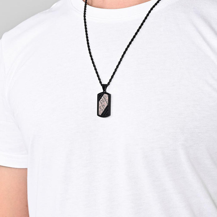 Novel Men's Bronze Stainless Steel Pendant Necklace