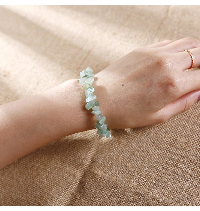 Natural Stone Beaded Crystal Bracelet