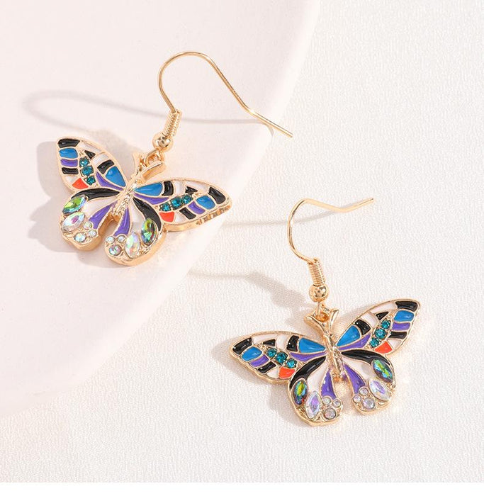 New Colorful Butterfly Women's Earrings