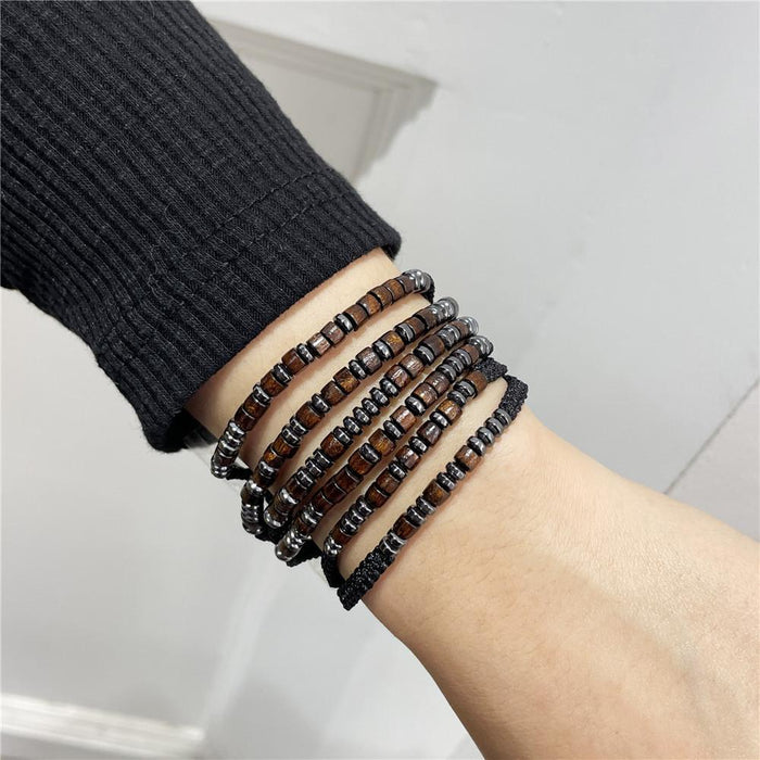 Morse Code Alphanumeric Woven Bracelet