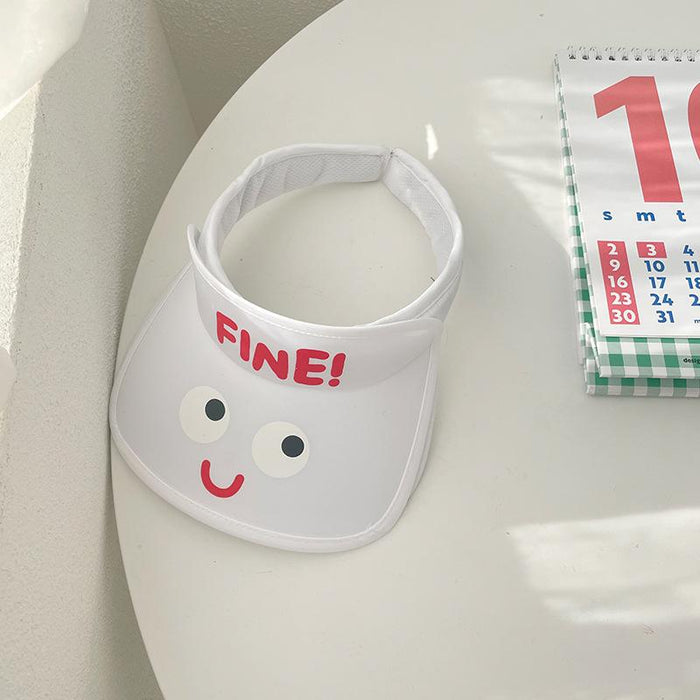 Summer Cute Cat Ears Children‘s Wide Brim Sun Hat