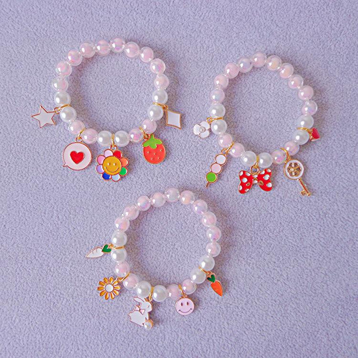 Children's Pearl Bracelet Cute Cartoon Bracelet Accessories