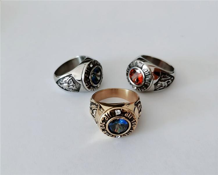 Personality Retro Men's Titanium Steel Ring