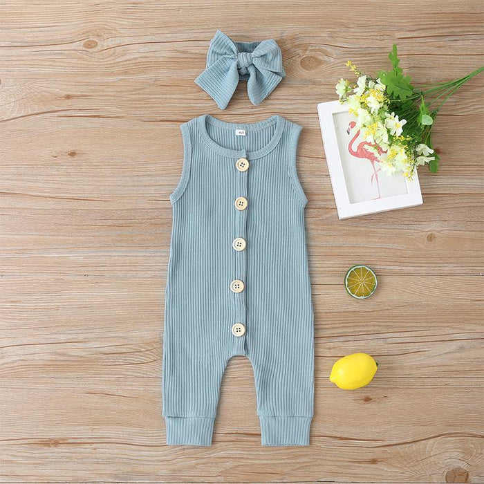 Summer Baby Sleeveless One-piece Bodysuit