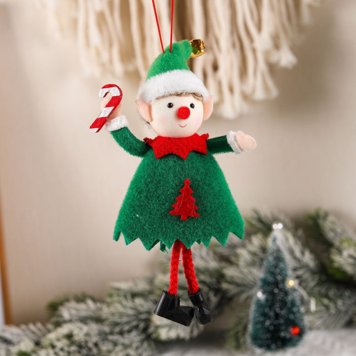 Christmas Pendant Cute Elf Doll Christmas Tree Decoration