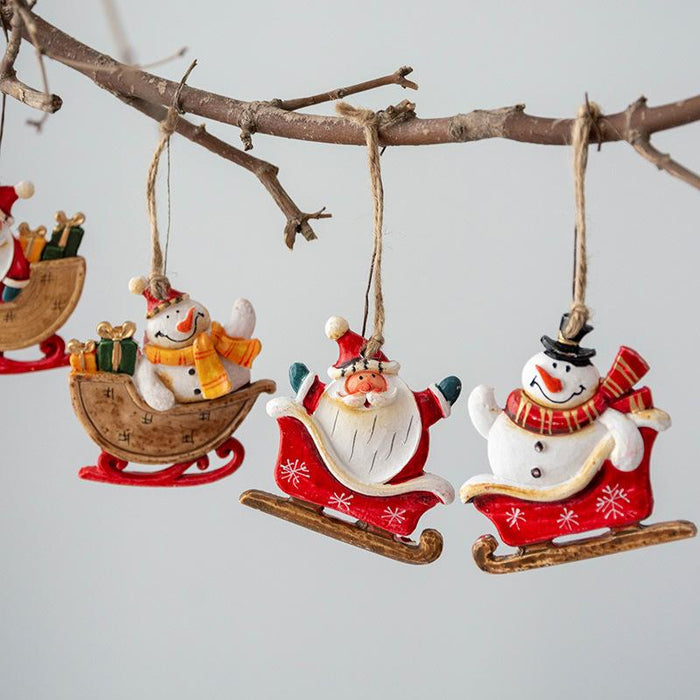 Resin Pendant Christmas Tree Decorative Ornaments