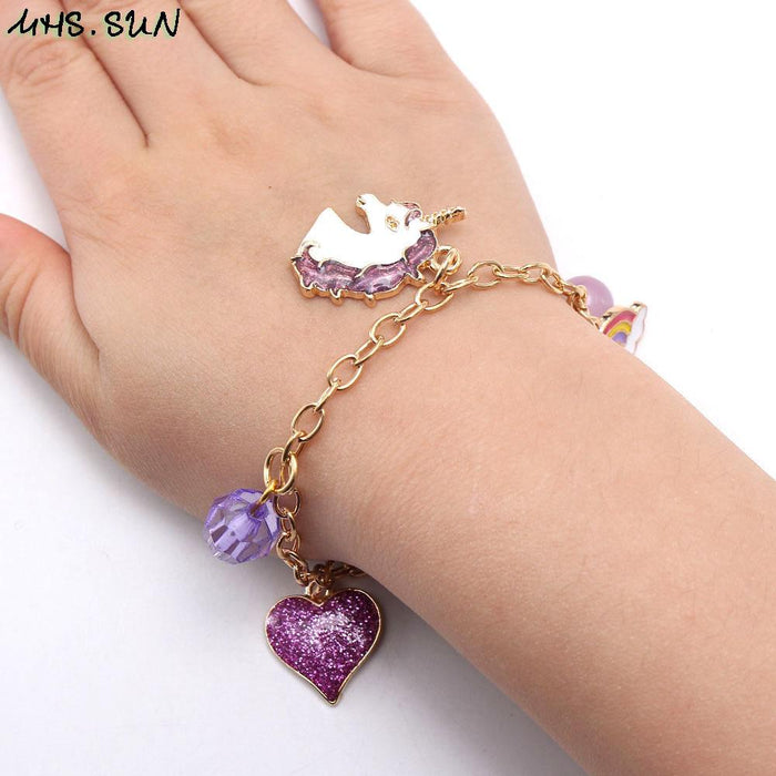 Purple Unicorn children's Necklace