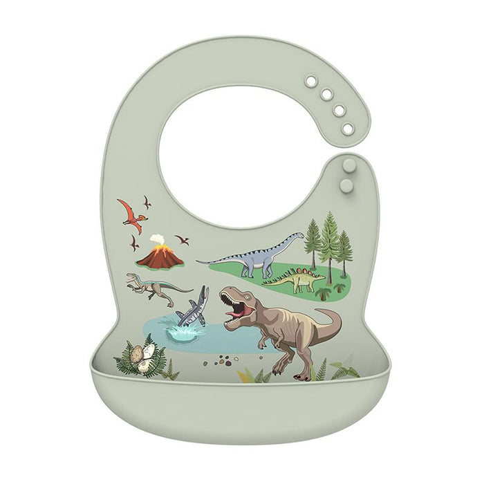 Silicone Baby Bib Waterproof Cartoon Feeding Soft Adjustable Scarf