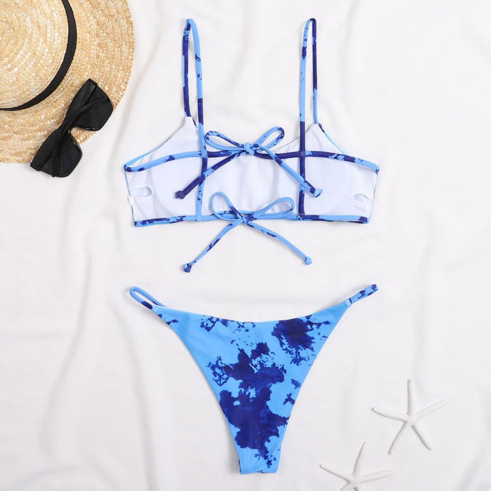 New Gradient Sexy Backless Bikini