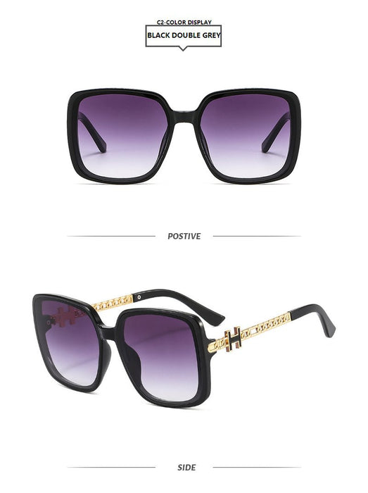 Large frame square Sunglasses