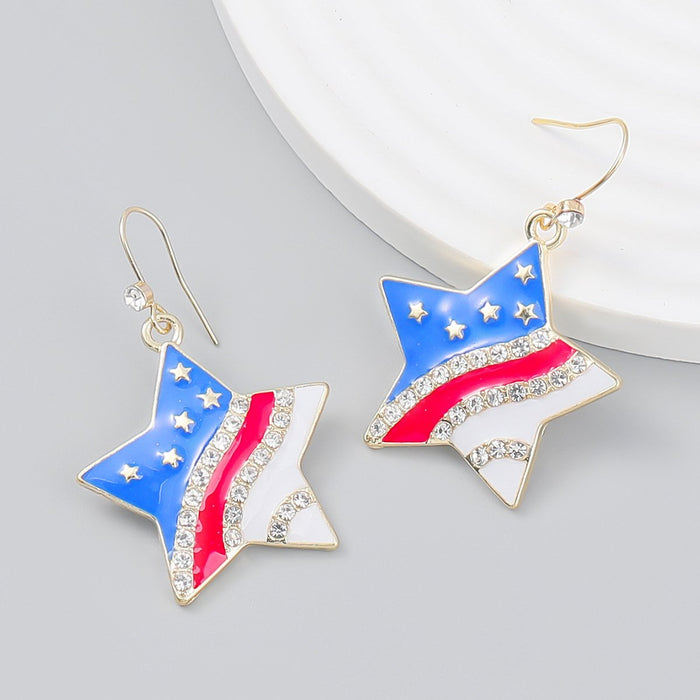 Fashion Bohemian Love Pentagram Earrings