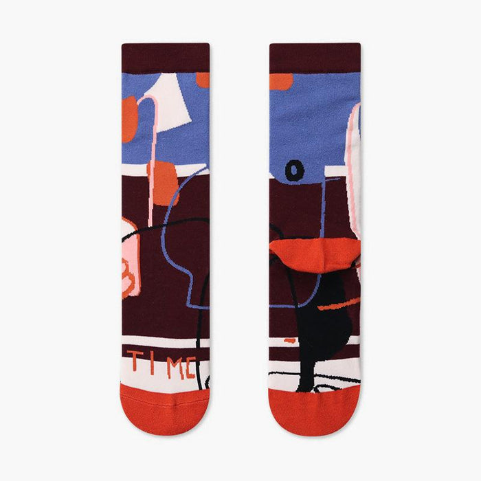 Outdoor Skateboard Sox Winter Creative Abstract Funny Socks