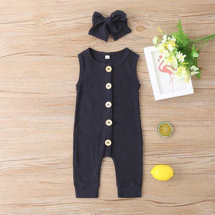 Summer Baby Sleeveless One-piece Bodysuit