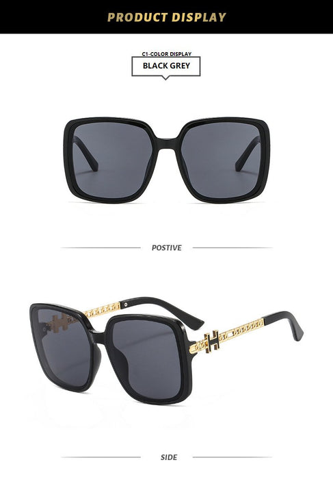 Large frame square Sunglasses