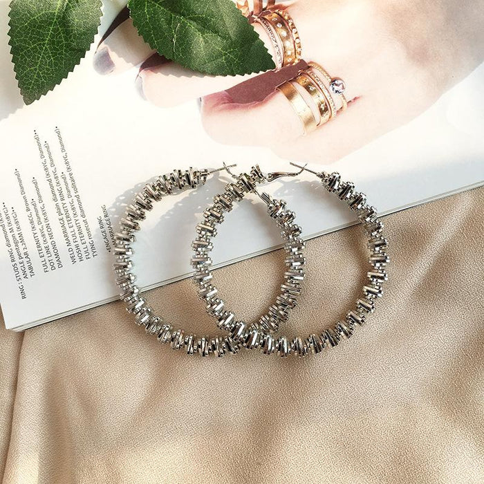 New Irregular Big Circle Exaggerated Temperament Earrings