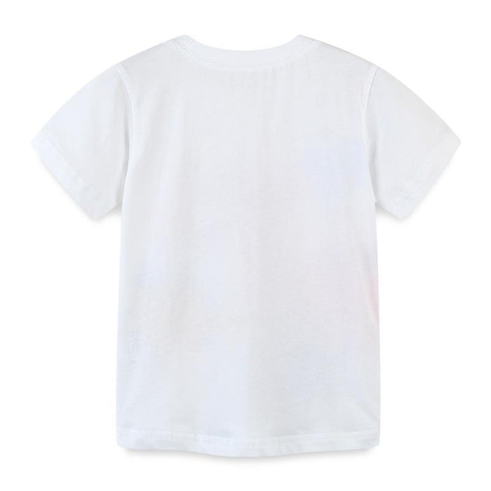 Round neck knitted cotton short sleeve children's T-shirt