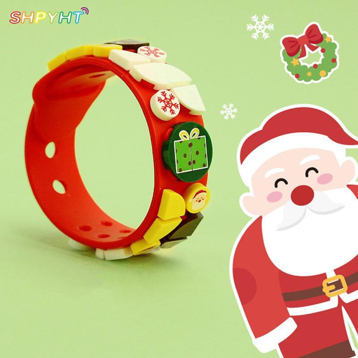 Creative DIY Building Blocks Kids Bracelet Toys For Christmas Gifts