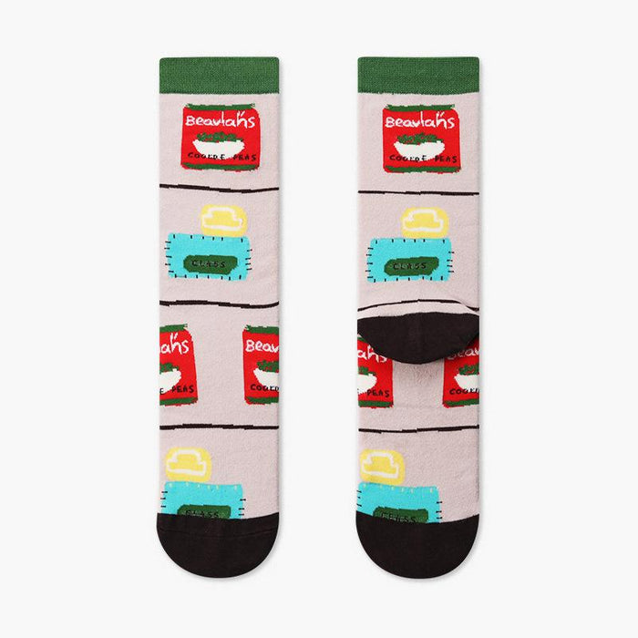Outdoor Skateboard Sox Winter Creative Abstract Funny Socks