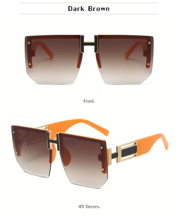 Anti Ultraviolet Large Frame Sunglasses