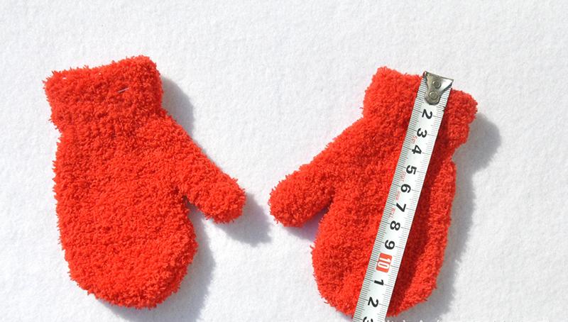 Warm Plush Thick Warm Baby Gloves